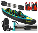 Sevylor Ottawa (2021) 3-person Inflatable Kayak (2+1) with paddles, pump and buoyancy aids